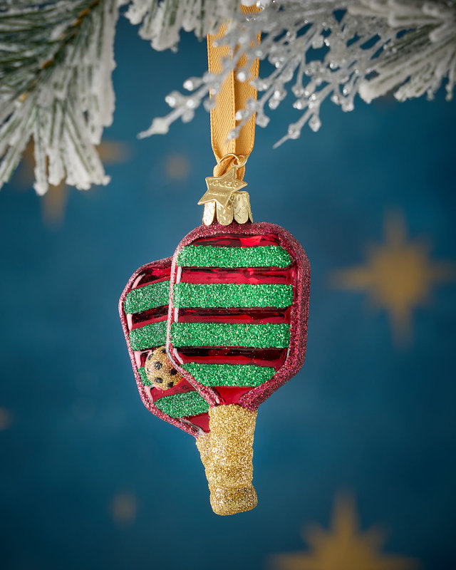 Pickleball Christmas Ornament